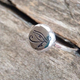 Sterling Silver Eye of Horus Ring