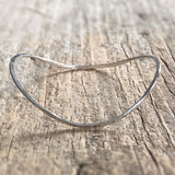 Sterling Silver Saddle Bangle