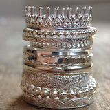 Silver Raw Silk Ring