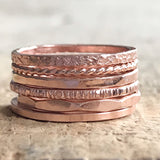 Rose Gold Raw Silk Ring
