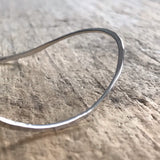 Sterling Silver Saddle Bangle
