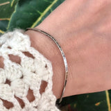 Antique Silver Saddle Bangle