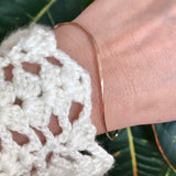 Rose Gold Saddle Bangle