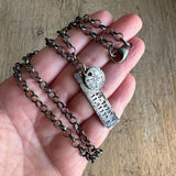 Sterling Silver Custom Coordinates Necklace