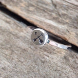 Sterling Silver Crossed Arrows Ring