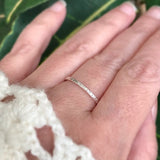 Silver Raw Silk Ring