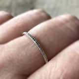 Sterling Silver Tree Bark Ring
