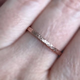 Rose Gold Raw Silk Ring