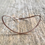 Rose Gold Saddle Bangle
