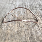 Rose Gold Saddle Bangle
