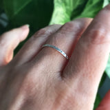Silver Raw Silk Ring