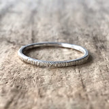 Sterling Silver Tree Bark Ring