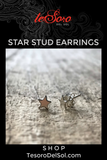 Sterling Silver Star Stud Earrings
