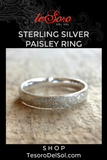 Silver Paisley Ring