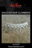 Boho Luxe Dagger Ear Climbers