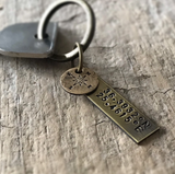 Custom GPS Coordinates Keychains