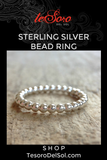 Sterling Silver Bead Ring