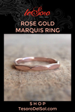 14K Rose Gold Marquis Ring