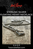 Sterling Silver Floating Heart Necklace