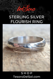 Sterling Silver Flourish Ring