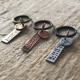 Custom GPS Coordinates Keychains