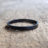 Flat Antique Silver Ring