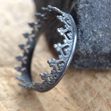 Black Crown Ring - TesoroDelSol