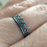 Black Crown Ring - TesoroDelSol