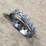 Black Crown Ring - TesoroDelSol