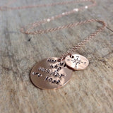 Rose Gold Wanderlust Necklace