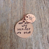 Rose Gold Wanderlust Necklace