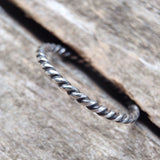 Antique Sterling Silver Twist Ring