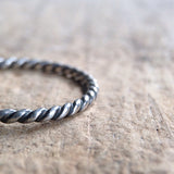 Antique Sterling Silver Twist Ring