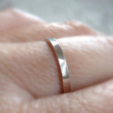 Flat Sterling Silver Ring