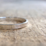 Flat Sterling Silver Ring