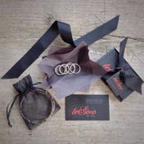 Packaging for Antique Silver Chevron Bohemian Bangle