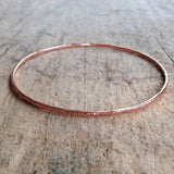 Rose Gold Tree Bark<br>Bangle Bracelet