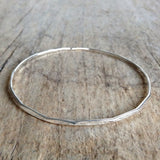 Sterling Silver Marquis Diamond Bangle - TesoroDelSol