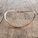 Gold Saddle<br>Bangle Bracelet