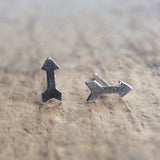 Sterling Silver Arrow Stud Earrings