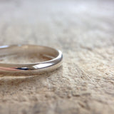 Sterling Silver Half Round Ring
