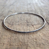 Antique Silver Tree Bark<br>Bangle Bracelet
