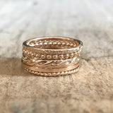 Gold Raw Silk Ring