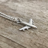 Sterling Silver Airplane Necklace