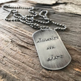 Men's Stainless Steel Dog Tag Necklace - TesoroDelSol
