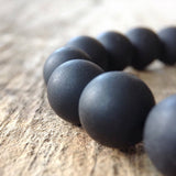 Men's Black Onyx Stone Bracelet - 8mm
