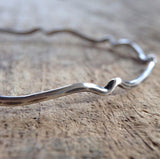 Antique Silver Moroccan<br>Bangle Bracelet