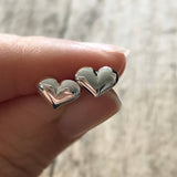 Puffy Heart Stud Earrings