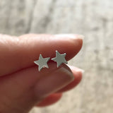 Sterling Silver Star Stud Earrings