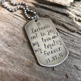Men's Stainless Steel Dog Tag Necklace - TesoroDelSol